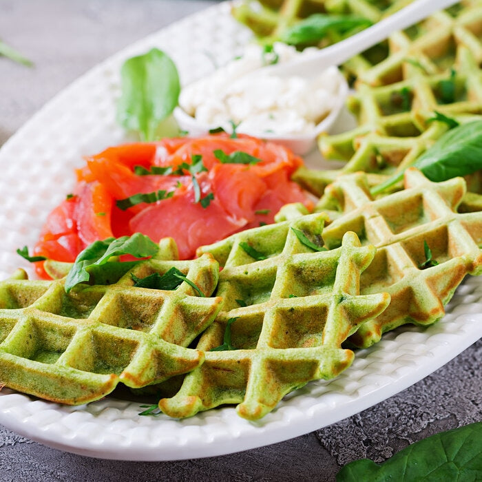 Gaufres au matcha
